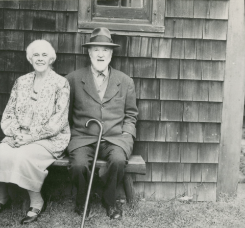 Charles and Harmony Ives, Redding, Connecticut. From the Charles Ives Papers in the Irving S. Gilmore Music Library of Yale University. PC: Halley Erskine c. 1946